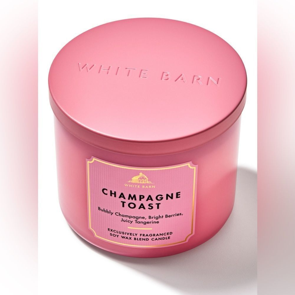 New White Barn Pink Champagne Toast Scented Candle